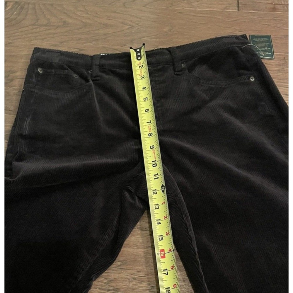 Ralph Lauren Women's Corduroy Pants Size 12 Black Bootcut Trousers Stretch - Picture 8 of 8